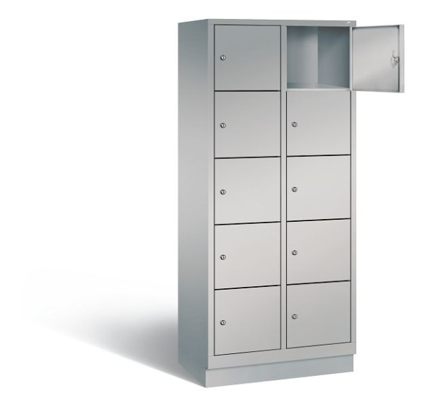C+P Schließfachschrank Evolo, H1800xB810xT500mm, Farbe: Weißaluminium, 48020-225 S10112