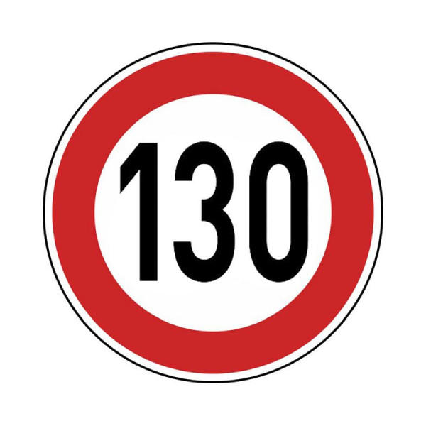 Stein HGS Zulässige Höchstgeschwindigkeit km/h (Wunschangabe) Nr. 274, 750 mm / RA1 / Flachform 3 mm, 130 km/h, 274-313-130