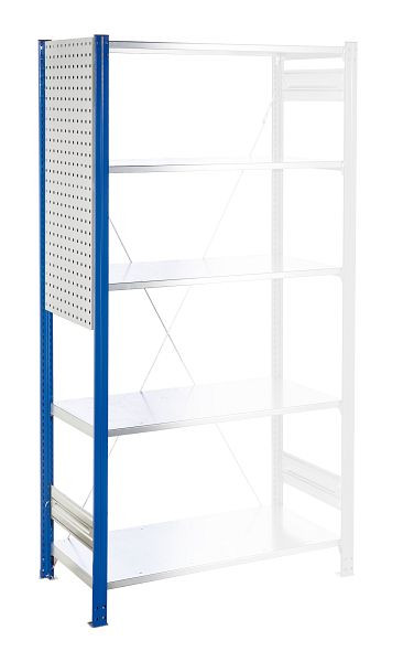 Kappes RasterPlan Regalseitenwand Lochplatte, RAL 7035, H1000 x B 450 mm, inkl., Befestigung, 4001.02.1013