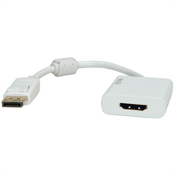 ROLINE 4K DisplayPort-HDMI Adapter, Version 1.2, DP ST - HDMI BU, Aktiv, Gewicht: 43 g, 12.03.3162