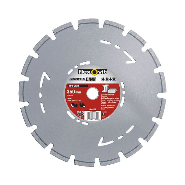 Flexovit Diamantscheibe TP BETON, Durchmesser: 300 mm, Holmbohrung: 25,4 mm, 70184647252