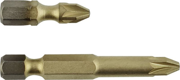 Projahn 1/4" STAR Bit Länge 50mm PZ2 ZrN 10er Pack, 1781102-10