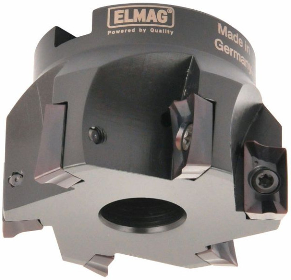 ELMAG Eckfräser 90° Ø: 100mm, 8-Schneiden, Aufnahme 32mm, ohne Wendeplatten (APKT, APHX), 17214