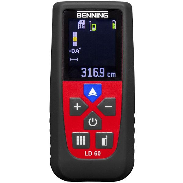 Benning LD 60 Laser-Entfernungsmessgerät, Messbereich: 0,05 - 60 m, 050501