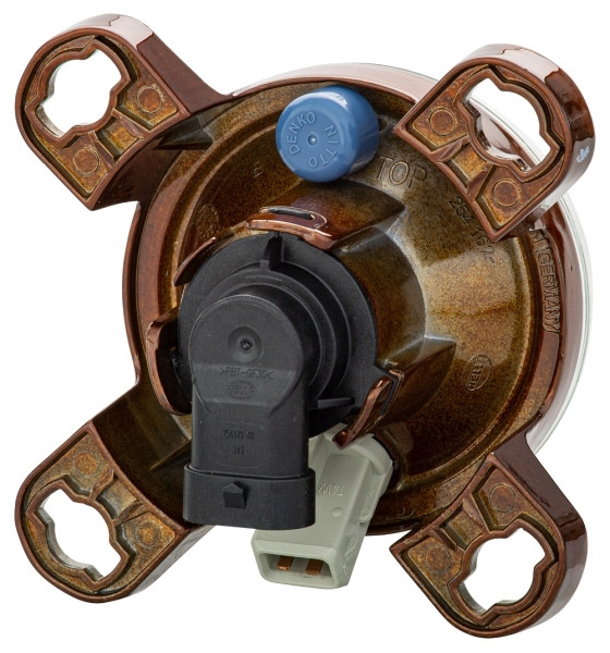 HELLA Halogen/FF-Hauptscheinwerfer, 90mm Performance, 24V, rund, ECE, gehärtete Streuscheibe, transparent, rechts/links, 1K0 247 043-117