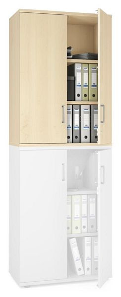 Deskin Flügeltüren-Aufsatzschrank MULTI MODUL-PRO, Ahorndekor, B 800 x H 1110 x T 420 mm, 351872