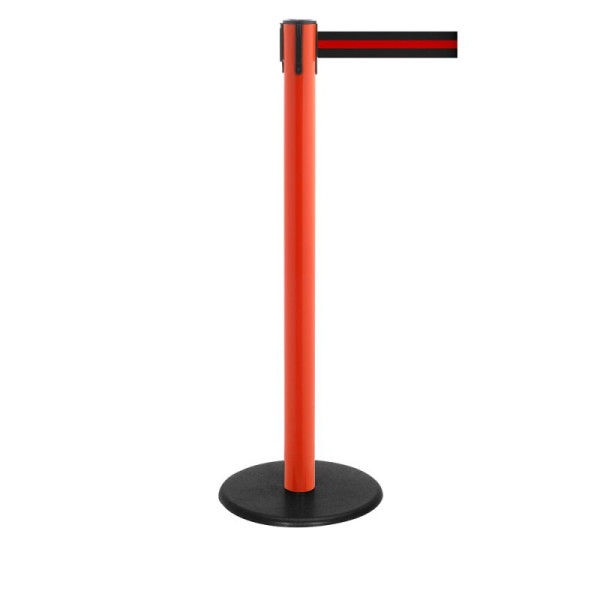 Stein HGS Personenleitsystem -P-Line Famous-, rot, schwarz/rot/schwarz waagerecht (gestreift), mit magnetischem Gurtendstück, Gurtlänge: 2,3 m, 12800-0604