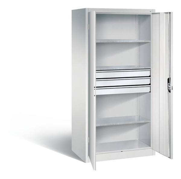 C+P Werkzeugschrank Acurado, H1950xB930xT600mm, Farbe: Lichtgrau, Muldengriff, 8922-5030 S10114