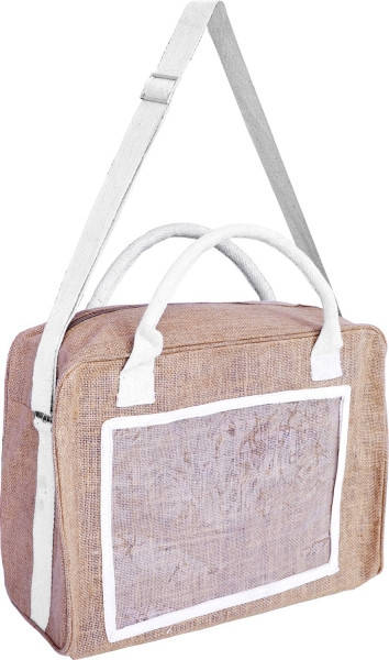 Kratos Sporttasche (Jutetasche) mit 2 Griffen und Tragegurt, FA9013118
