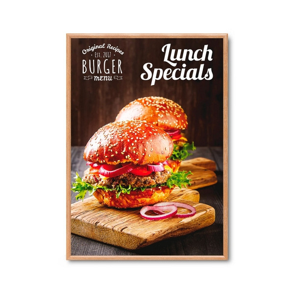 Showdown Displays 25 mm Klapprahmen Gehrungsecken A0 Holz, KRA0G25LB