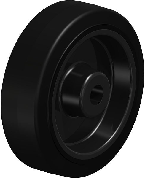 Blickle POEV 125/15XR Rad aus Elastik-Vollgummi, Schwarz, 89755