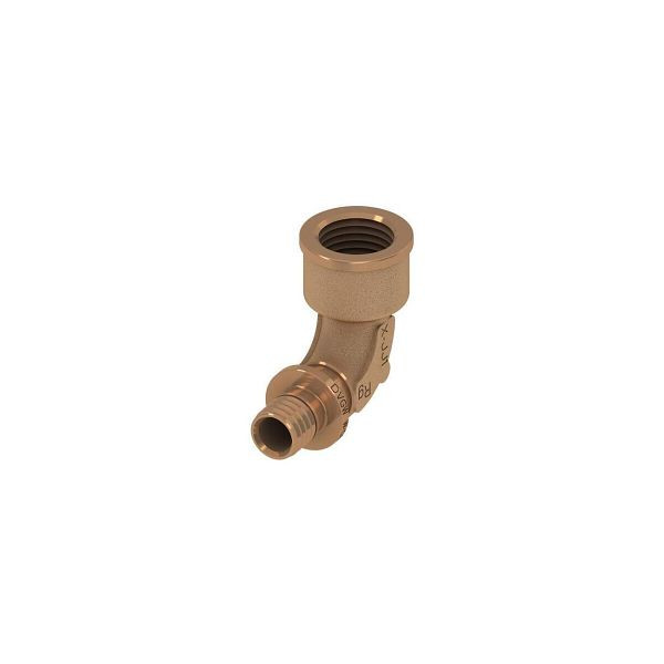 TECE Winkelübergangsmuffe TECEflex 25mmxRp 3/4, Rotguss 708104, 106372