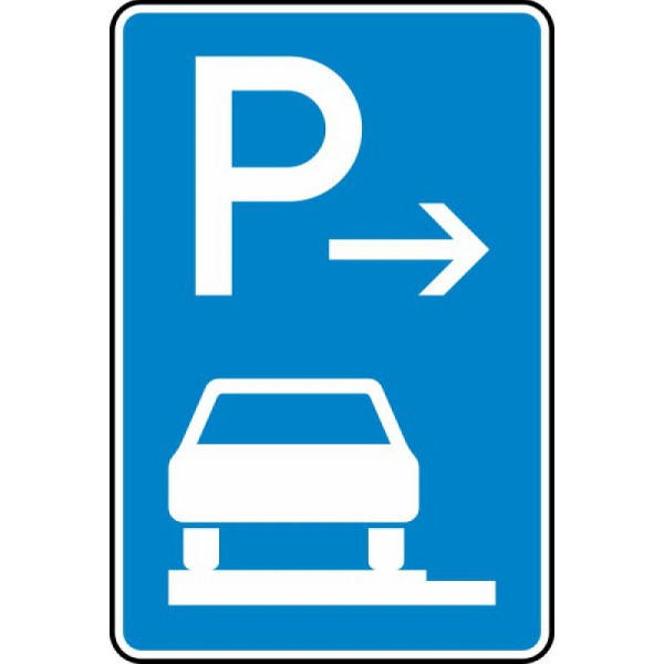 Stein HGS Parken auf Gehwegen ganz in Fahrtrichtung links (Anfang) Nr. 315-61, 420 x 630 mm, RA1, Flachform 2 mm, 315-61-111