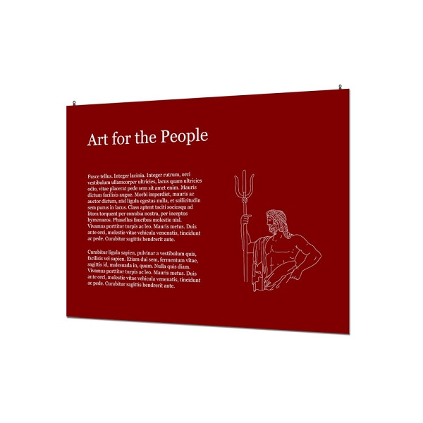 Showdown Displays Indoor Wandschild Basic 60 x 80 cm KAPA 5 mm, FBW600x800-KP5