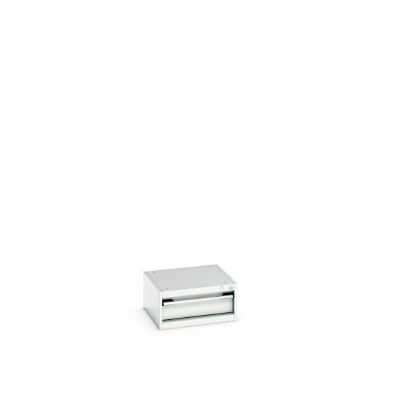 bott cubio Schubladenschrank bestückt ESD mit 1 Schublade, BxTxH: 525x525x400mm, RAL 7035/ESD, 40010126.20V