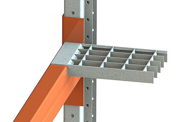 Meta Gitterrostboden eingelegt 1825x1100 mm, Palettenlast 850 kg, für Palettenregal MULTIPAL, 200189088