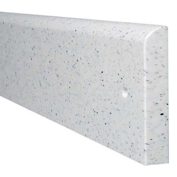 Stein HGS Wand-Schrammschutz -Mountain-, 200 mm / weiß, (ähnlich RAL 9003) / 10 mm, 11496