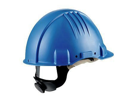 3M Hitzeschutzhelm, Pinlock, Dielektrisch 440v, Schweißband aus Leder, Blau, VE: 20 Stück, 7100076949