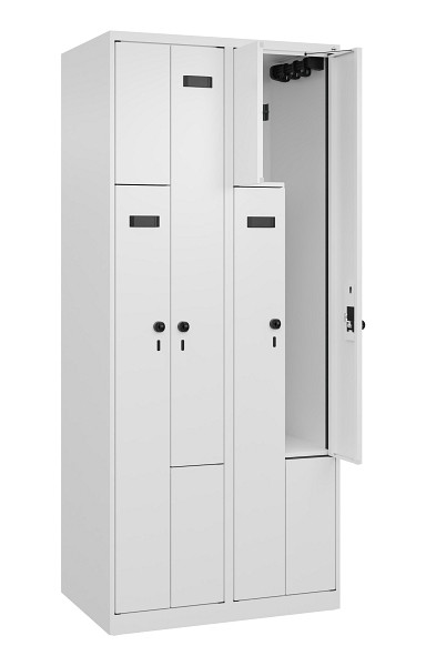 C+P Z-Spind Evolo PLUS, 4 Fächer, 1850x800x500mm, 9016/9016, 049003-224 S10026