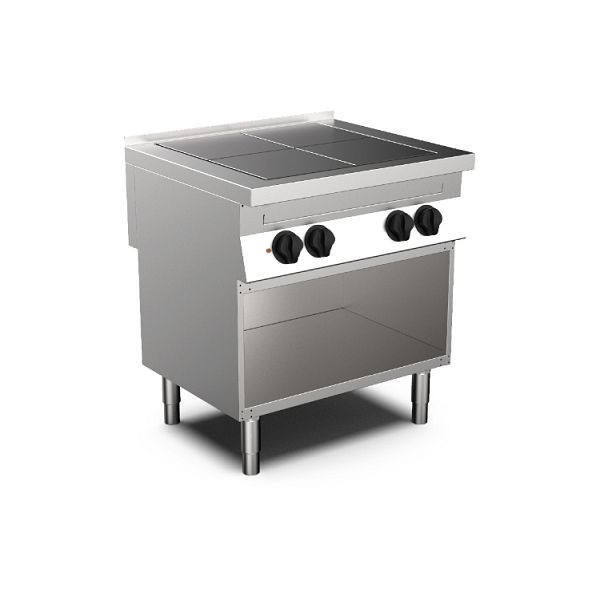 Mareno MO-700 Elektoherd mit 4 quadratische Kochplatte, 80cm, 170.411