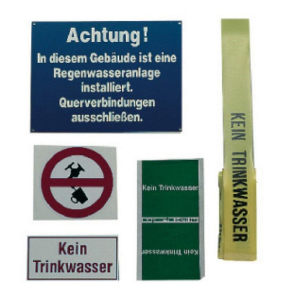 ewuaqua iWater Kennzeichnungs-Set Regenwassernutzungsanlage, 10090