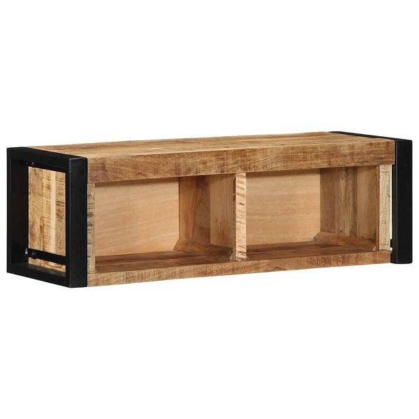 vidaXL TV-Schrank 80x30x25 cm Raues Massivholz Mango, 4015933