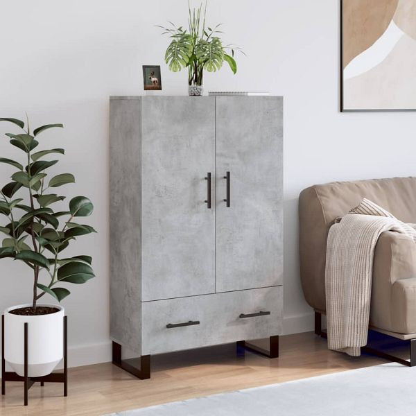 vidaXL Highboard Betongrau 69,5x31x115 cm Holzwerkstoff, 828264