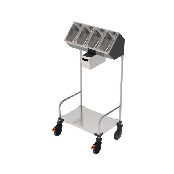 Rieber Tablett- und Besteckwagen 1-teilig mit Serviettenspender, 79010201