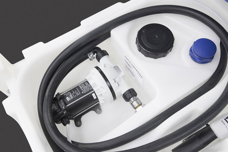 Wiltec Mobile Tankanlage 180 L – Diesel-Kraftstoffbehälter Mit 12V Pumpe, Förderleistung 40 L/min, Inkl. Filter & Schlauch