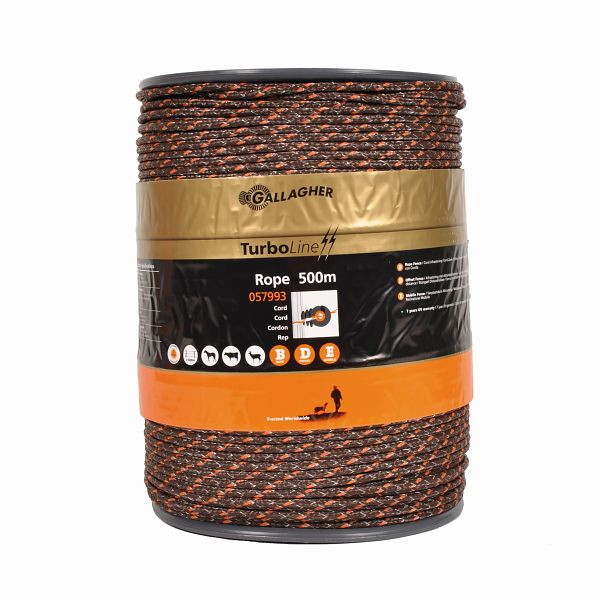 Gallagher TurboLine Cord 500m terra, 057993, 8713235057993