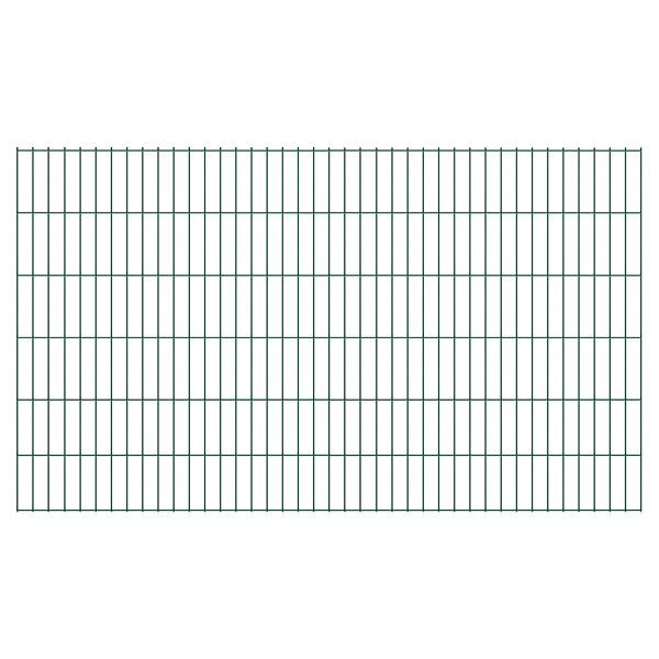 T&J BASIC Doppelstabmatte grün, 200 x 120 cm, RAL 6005, Stäbe 6/5/6, MW 50/200 mm, 44313