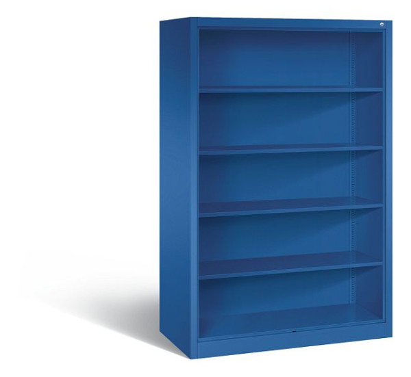 C+P Stahlregal mit Rückwand Acurado, H1950xB1200xT600mm, Farbe: Enzianblau, 5 OH, 9390-000 S10023