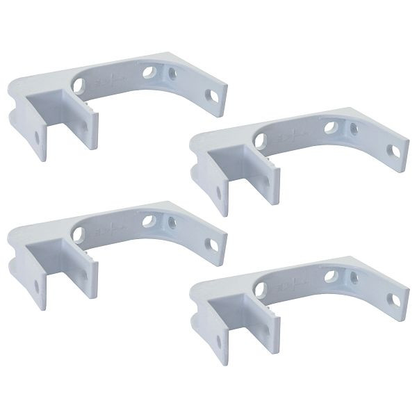 Mendler 4er-Set Deckenhalterung für Markise T792, Wandhalterung Deckenmontage Adapter, 4x58543