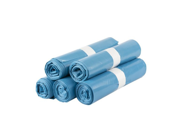 ELOS Müllsack 120 Liter (63mµ), verstärkt, blau, 700 x 1100 mm, LDPE, VE: 150 Stück, 265000