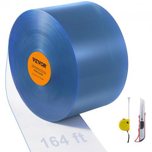 VEVOR 5000x20cm Streifenvorhang Lamelle Lamellenvorhang PVC Meterwaren 2mm, JPVC164X81PCSGAU7V0