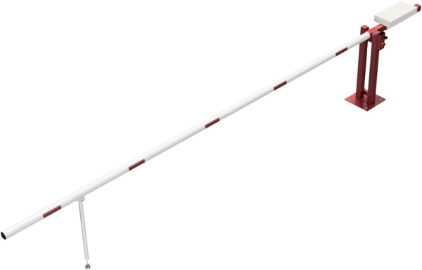 Schake Wegeschranke mit Gegengewicht und Pendelstütze, lichte Weite: 5000 mm, mit Dreikantverschluss, 411_51FPB