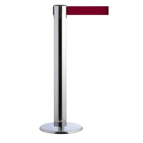 Stein HGS Personenleitsystem -P-Line Titan-, chrom, burgunder, mit Sicherheitsverschluss (selbstlösend), 15693-1503