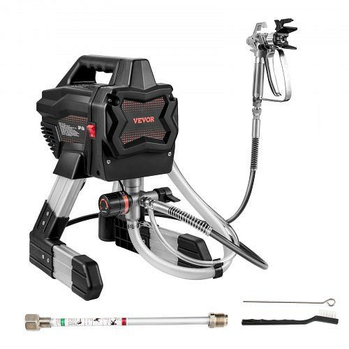 VEVOR Airless Farbsprühsystem Airless Spritzgerät 1,1 L/min 650 W, ZSSGYWQPTJHHSZQZFV2