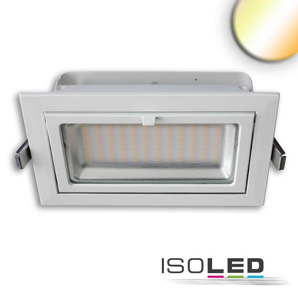 ISOLED LED Shop-Downlight Box, 32W, ausschwenkbar, weiß, ColorSwitch 3000/4000/6000K, dimmbar, 115993