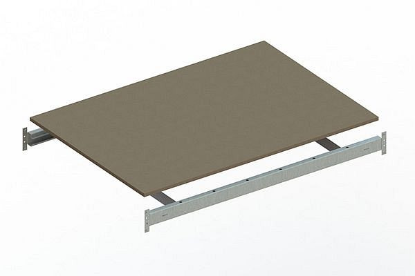Meta MINI-RACK Zusatzboden 1400x1050 mm, verzinkt, mit Spanplatte, 20042932