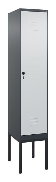 C+P Umkleidespind Classic PLUS, Gestell, 2120x400x500mm, 7016/7035, Drehriegel, 0800307-12 S10013