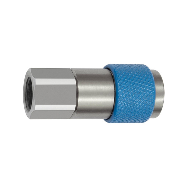 Riegler Unverwechselbare Dreh-Sicherheitskupplung NW 6, ISO 6150 C, G 3/8 IG, blau, 141886