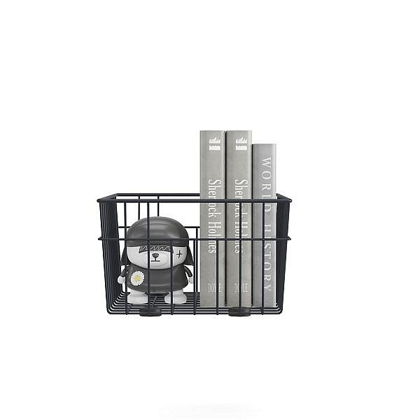 Mades Metall Aufbewahrungskorb 33 x 25 x 15 cm Anthrazit, 152.68.10.500.01