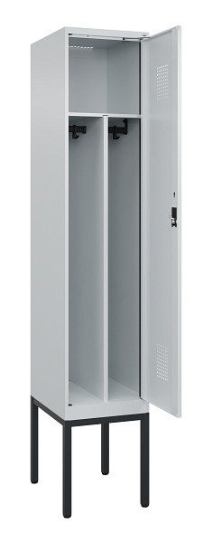 C+P Spind Evolo PLUS, Gestell, 1 Abteile, 2120x400x500mm, 7035/7035, Verschluss Zylinderschloss, 0490307-12F S10040