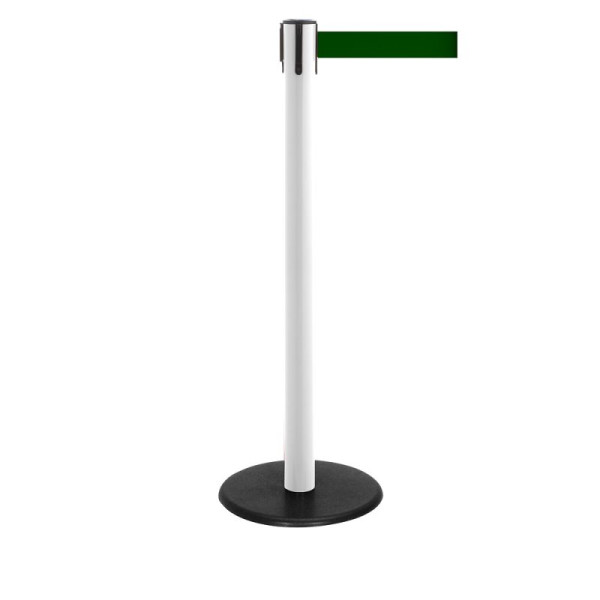 Stein HGS Personenleitsystem -P-Line Famous-, weiß, dunkelgrün, mit Gurtendstück (Standard), Gurtlänge: 2,3 m, 12802-1002