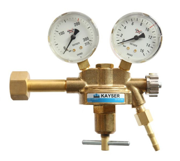 ELMAG Druckregler 'Sauerstoff', mit 2 Manometer, Ø 63mm, 55180