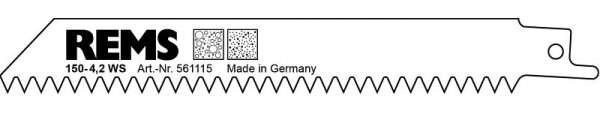 REMS Sägeblatt 150-4,2, VE: 5 Stück, 561115 R05, 4039976053143