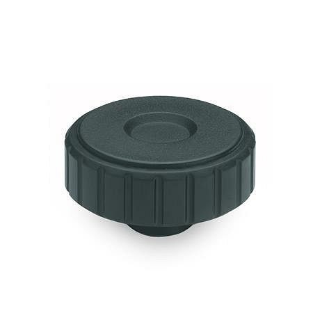 Ganter Softline-Rändelgriffe, Kunststoff (GN 4534-44-M6), VE: 25 Stück, 4534-44-M6