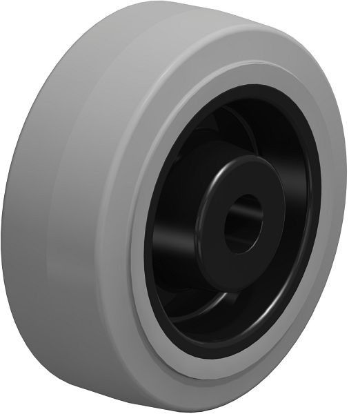 Blickle POEV 100/15R-SG Rad aus Elastik-Vollgummi, Grau, 6692