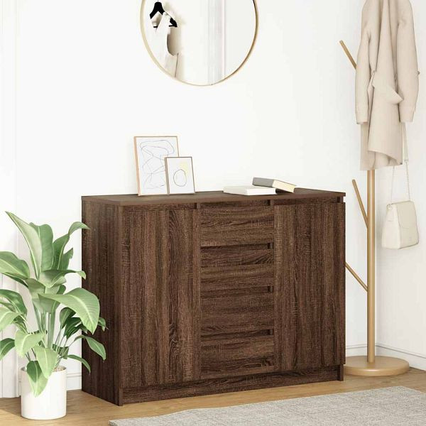 vidaXL Sideboard mit Schubladen Braun Eichen-Optik 100,5x35x76 cm, 3328450